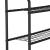Raft baie deasupra masinii de spalat Nordborg 161x69x24,5cm metal negru [en.casa] HausGarden Leisure