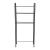 Raft baie deasupra WC Nordborg 161x52,5x24,5 cm metal negru [en.casa] HausGarden Leisure
