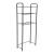 Raft baie deasupra WC Nordborg 161x52,5x24,5 cm metal negru [en.casa] HausGarden Leisure