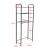 Raft baie deasupra WC Nordborg 161x52,5x24,5 cm metal negru [en.casa] HausGarden Leisure