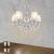 [lux.pro]® Lustra eleganta Laval – lampa de plafon cu cinci brate – 5 x E14 - crom, alb HausGarden Leisure