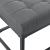 Bancheta tapitata Salta 120 x 40 x 38 cm metal poliester gri [pro.tec] HausGarden Leisure