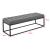 Bancheta tapitata Salta 120 x 40 x 38 cm metal poliester gri [pro.tec] HausGarden Leisure