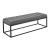 Bancheta tapitata Salta 120 x 40 x 38 cm metal poliester gri [pro.tec] HausGarden Leisure