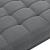 Bancheta tapitata Salta 120 x 40 x 38 cm metal poliester gri [pro.tec] HausGarden Leisure