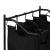 Cos pentru rufe Vamdrup 75 x 78 x 40 cm cu 4 saci colectori [en.casa] HausGarden Leisure