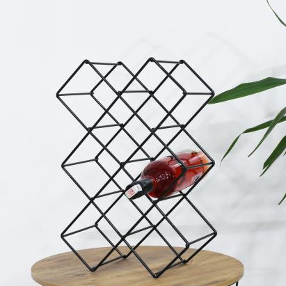 Suport sticle vin Apremont  43 x 28,5 x 15 cm pentru 8 sticle [en.casa] HausGarden Leisure