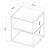 Masuta Raahe 50x45x40cm otel alb [en.casa] HausGarden Leisure