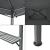Pavilion pentru gratar BBQ Parga 250 x 241 x 151 cm gri inchis [en.casa] HausGarden Leisure