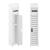 [en.casa]® Dulap baie Leoban W, 80 x 15 x 15 cm, WPC/alb cu suport pentru hartie WC HausGarden Leisure