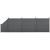 [neu.holz] Set Olimp gard WPC 3 panouri patrate si 1 panou inclinat AAWP-9903, 183 x 625 cm, lemn/plastic, gri HausGarden Leisure