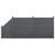 [neu.holz]  Set Olimp gard WPC 2 panouri patrate si 1 panou inclinat AAWP-9902, 183 x 451 cm, lamn/plastic, gri HausGarden Leisure