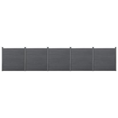 [neu.holz] Gard AAWP-9904,183 x 879 cm, lemn/plastic, gri HausGarden Leisure