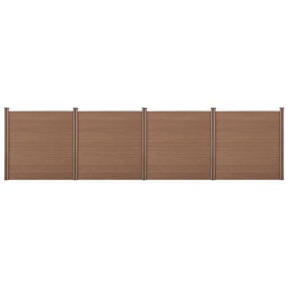 [neu.holz] Gard AAWP-9903,183 x 705 cm, lemn/plastic, maro HausGarden Leisure