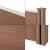 [neu.holz] Gard AAWP-9901, 183 x 357 cm, lemn/plastic, maro HausGarden Leisure