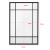 Oglinda de perete, en.casa, Colobraro, 90 x 60 cm, mdf, negru mat, dreptunghiulara HausGarden Leisure