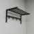Cuier de perete Tolga 32,5x69x34cm metal negru [en.casa] HausGarden Leisure