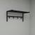 Cuier de perete Tolga 32,5x69x34cm metal negru [en.casa] HausGarden Leisure