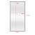 Oglinda de perete, en.casa, Novoli, 101,8 x 51,8 cm, plastic, negru, dreptunghiulara HausGarden Leisure
