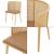 Set 2 scaune bucatarie Flen 75x52x49cm maro efect lemn [en.casa] HausGarden Leisure