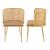 Set 2 scaune bucatarie Flen 75x52x49cm maro efect lemn [en.casa] HausGarden Leisure