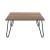 Masa de cafea, en.casa, PXTA-8388 Vindeln, 60x60x30 cm, pal metal, nuc, negru, cu picioare hairpin HausGarden Leisure