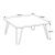 Masa de cafea, en.casa, PXTA-8388 Vindeln, 60x60x30 cm, pal metal, nuc, negru, cu picioare hairpin HausGarden Leisure