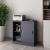 Dulap birou, en.casa, Rieti, 90 x 40 x 90 cm, otel, gri inchis, cu 2 usi culisante HausGarden Leisure