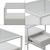 Masuta, en.casa, PXSL-0140 Vissenbjerg, 51 x 40 x 40 cm, otel, sticla, alb mat, cu 1 sertar HausGarden Leisure
