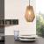Lampa suspendata, lux.pro, PXQD-0004 Newtownabbey, 160 x 20 cm, 1 x E27, max. 60W, metal franghie, bej HausGarden Leisure