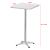 Masa bistro bar patrata Jarpen 115 cm argintiu cu blat pliabil [en.casa] HausGarden Leisure