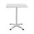 Masa bistro bar patrata Jarpen 115 cm argintiu cu blat pliabil [en.casa] HausGarden Leisure