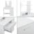 Masa toaleta KrugersdorpW alb [en.casa] HausGarden Leisure
