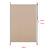 Jaluzea tip rulou de exterior Cimarra 200 x 270 cm culoarea nisipului [pro.tec] HausGarden Leisure