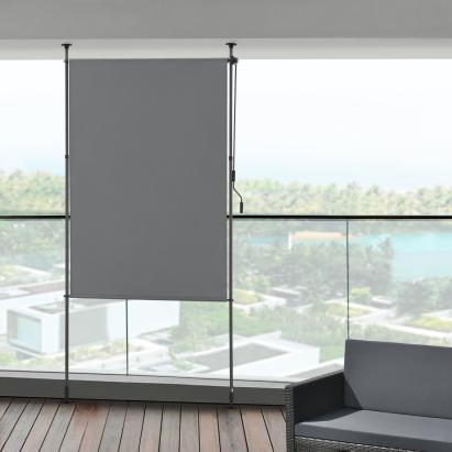 Jaluzea tip rulou de exterior Cimarra 150 x 270 cm gri inchis [pro.tec] HausGarden Leisure