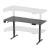 Birou inaltime reglabila Oxnard 160x60x118 cm negru aspect fibra carbon [pro.tec] HausGarden Leisure