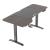 Birou inaltime reglabila Oxnard 160x60x118 cm efect lemn nuc/negru [pro.tec] HausGarden Leisure