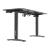 Birou inaltime reglabila Oxnard 160x60x118 cm efect lemn nuc/negru [pro.tec] HausGarden Leisure