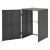 Masca pubela gunoi Widnau 109 x 70 x 78 cm gri inchis [en.casa] HausGarden Leisure