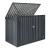 Masca pubela gunoi Grebin 173 x 101 cm otel gri inchis [en.casa] HausGarden Leisure