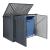 Masca pubela gunoi Grebin 173 x 101 cm otel gri inchis [en.casa] HausGarden Leisure