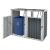 Masca pubela gunoi Tarbek 121 x 146 x 82 cm pentru 2 pubele de 240 litri [pro.tec] HausGarden Leisure