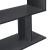 Birou Arendal DG 76,5 x 120 x 50 cm gri inchis cu rafturi [en.casa] HausGarden Leisure