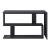 Birou Arendal DG 76,5 x 120 x 50 cm gri inchis cu rafturi [en.casa] HausGarden Leisure