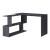 Birou Arendal DG 76,5 x 120 x 50 cm gri inchis cu rafturi [en.casa] HausGarden Leisure