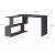 Birou Arendal DG 76,5 x 120 x 50 cm gri inchis cu rafturi [en.casa] HausGarden Leisure