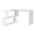 Birou Arendal W 76,5 x 120 x 50 cm alb cu rafturi [en.casa] HausGarden Leisure