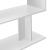 Birou Arendal W 76,5 x 120 x 50 cm alb cu rafturi [en.casa] HausGarden Leisure