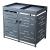 Magazie cos gunoi exterior Salching 122 x 132 x 80 cm [en.casa] HausGarden Leisure