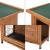 Cusca animale mici Falkenau 104 x 122 x 50 cm brad natur [en.casa] HausGarden Leisure